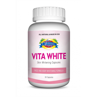 Your entire body skin color turns white in fewer weeks. You will start getting the result within few weeks if used regularly. Glutathione along with all other potent and worldwide renowned natural ingredients makes VITA WHITE a very effective and popular natural whitening formula for the whole body. VITA WHITE acts as an anti-oxidant that cleans the liver, takes off the free-radicals and brightens the skin. It is 100% proven that this natural formula really works to whiten skin and is safe for everyone, whatever age they are in.   •Skin Whitening entirely   •Anti-aging   •Anti oxidant    DIRECTION:Take 1-2 tablets of VITA WHITE once a day with water and preferably with meals for best results.   INGREDIENTS: Glutathione, Alpha Lipoic Acid, VitisVinifera (Grape) Seed Extract, Ascorbic Acid