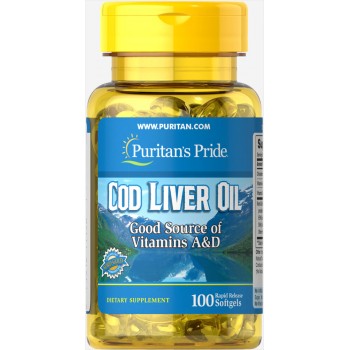 Cod Liver Oil 415 mg 100 Softgels