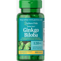 Ginkgo Biloba Standardized Extract 120 mg 100 Capsules