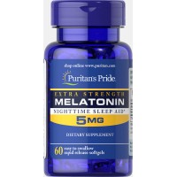 Extra Strength Melatonin 5 mg 60 Softgels 