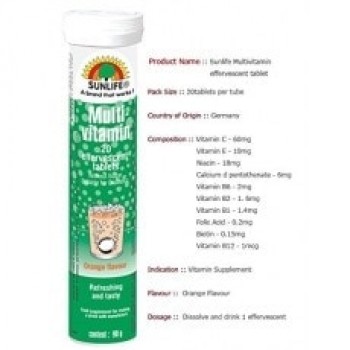 Sunlife Multivitamin - Orange Flavour
